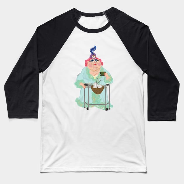 Miss Spink Baseball T-Shirt by Frannotated